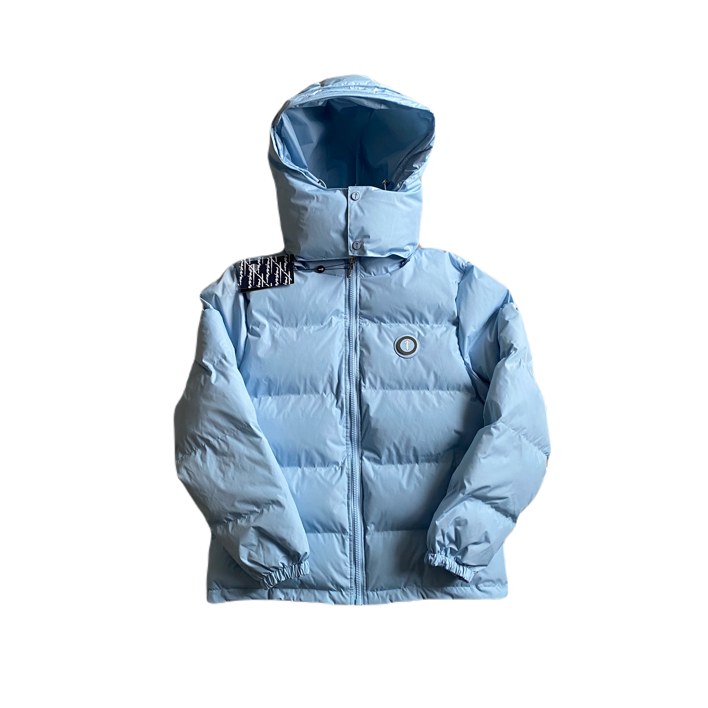 DETACHABLE HOODED PUFFER-ICE BLUE