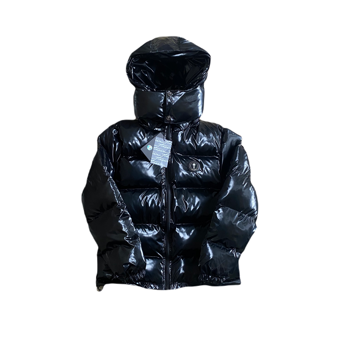 SHINY BLACK IRONGATE JACKET DETACHABLE