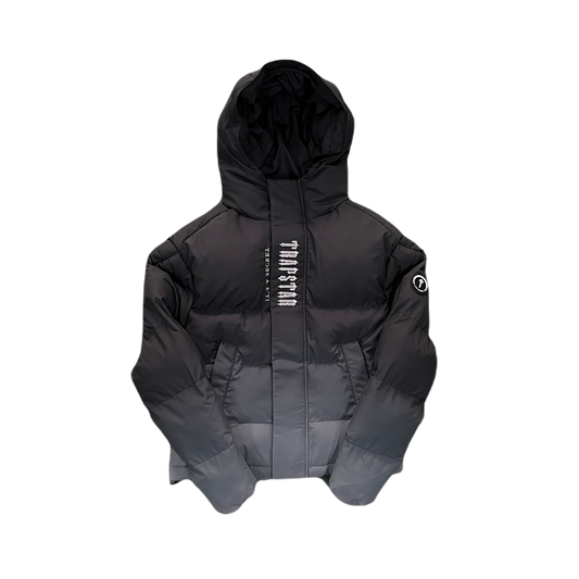 DECODED 2022 HOODED PUFFER-BLACK GRADIENT