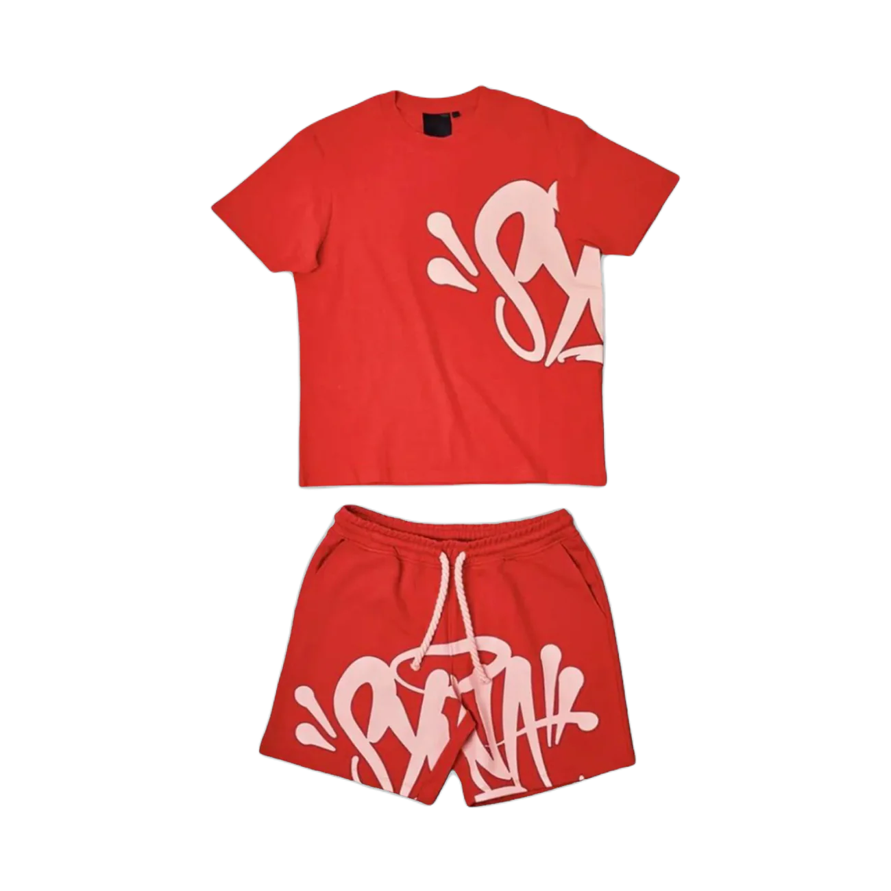 SYNA WORLD LOGO T-SHIRT – SHORT SET – RED