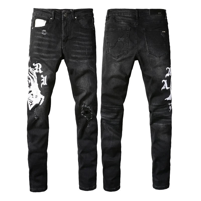 JEANS AMIRI - WHITE LOGO