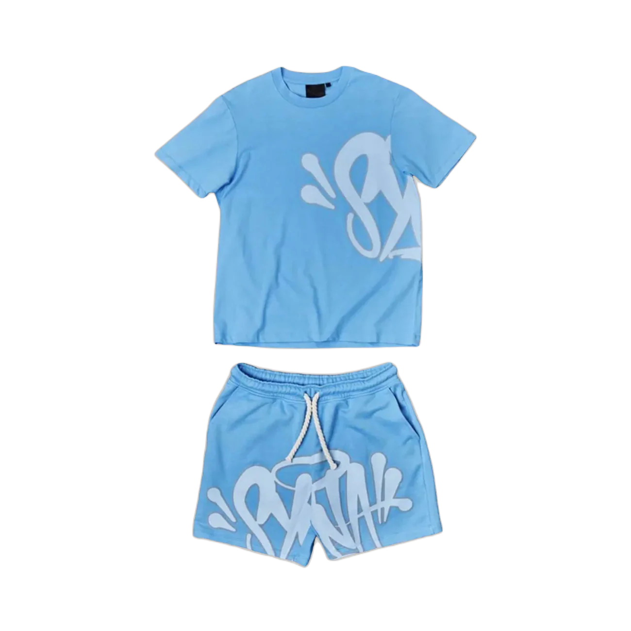 SYNA WORLD LOGO T-SHIRT – SHORT SET – BLUE