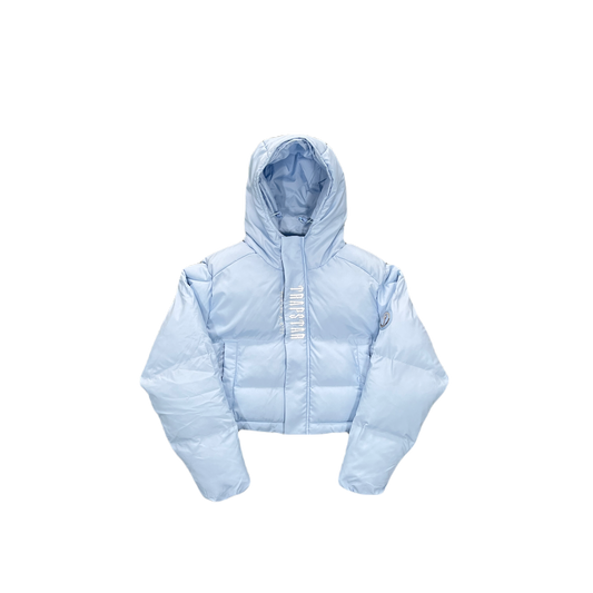 WOMEN’S DECODED HOODED PUFFER 2.0 JACKET – ICE BLUE