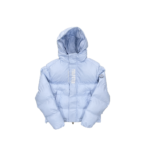 DECODED HOODED PUFFER 2.0 JACKET – ICE BLUE